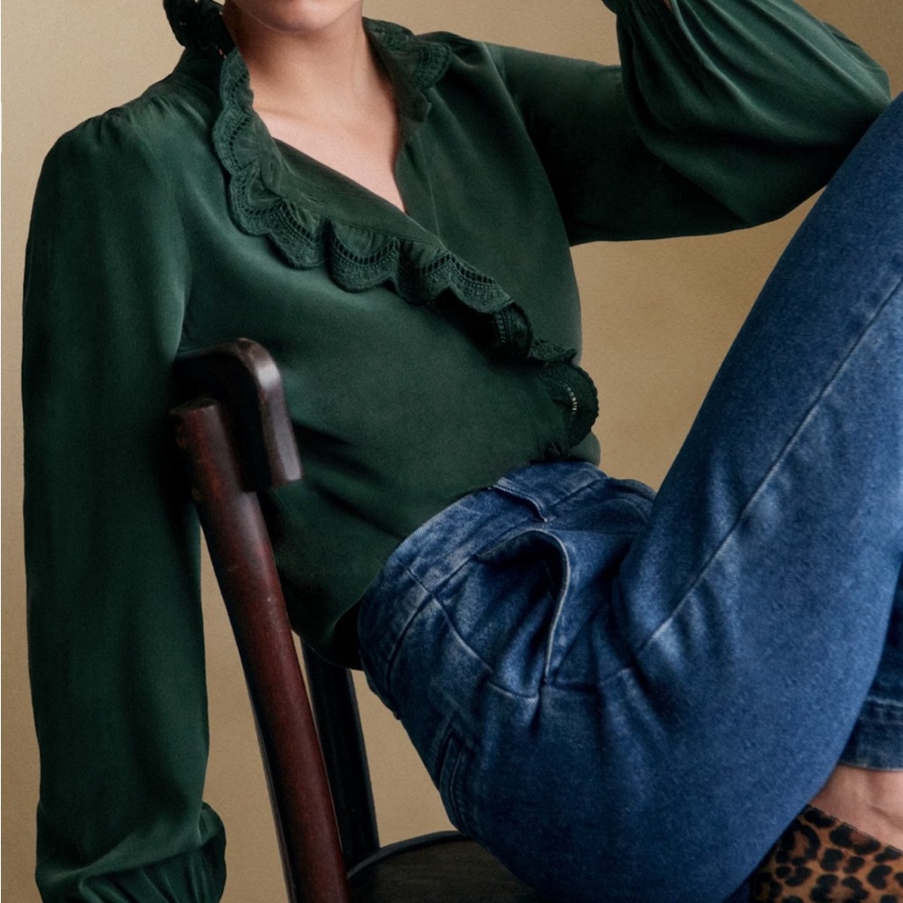 Sezane Chloe blouse size 8